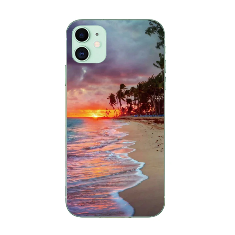 Phone Case For iPhone 11 Pro X XR Max 8 7 6 6S Plus Soft Silicone TPU Ultra Thin Cute Painted Back Cover 5S SE 2020 | Мобильные