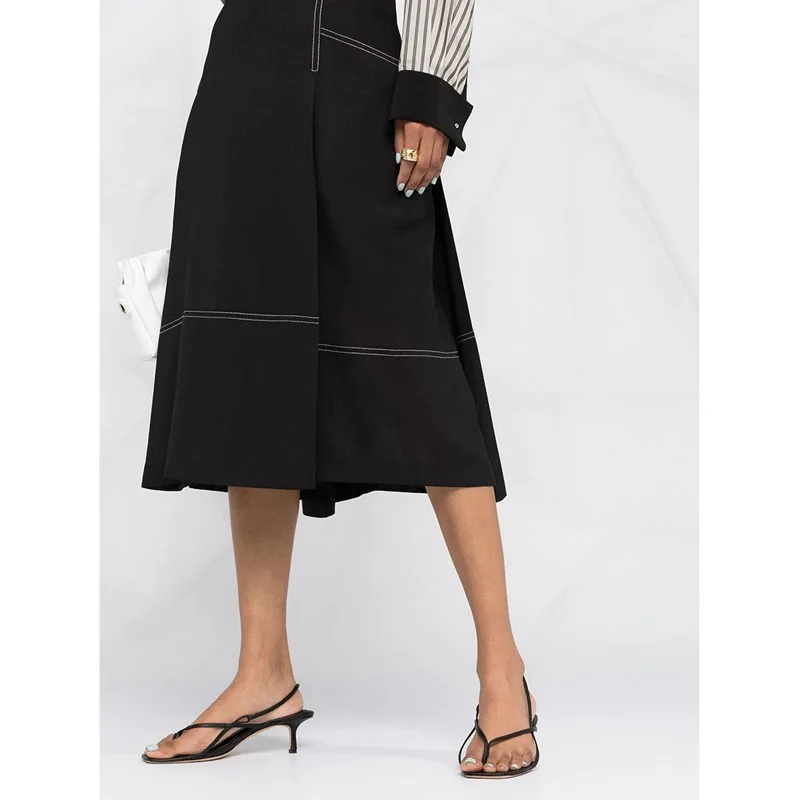 

Женская юбка, асимметричная юбка средней длины, весна-лето, 2021