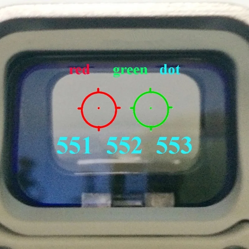 OLN голографический прицел с красной точкой 551 552 553 охотничий Коллиматорный