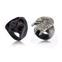 war star rings classic jedi symbol metal alloy figure rings movie punk jewelry for women men gifts size 9