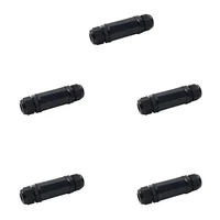 5 pack rj45 waterproof connector ip67 ethernet network cable connector outdoor lan coupler adapter female cat5 6 8p8c