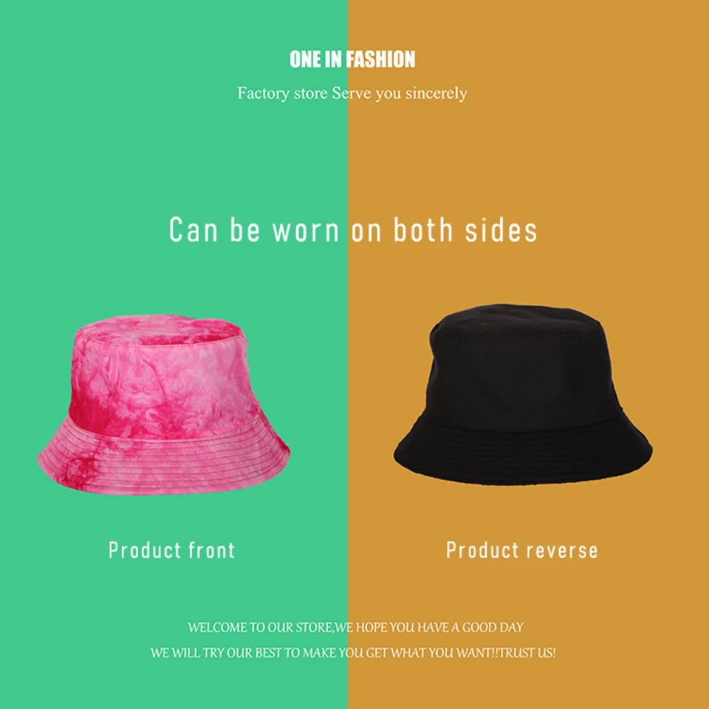 

2021 Panama Hat Men Cotton Bucket Hats Women Graffiti Color Double-side Traveling Fisherman Summer Sunscreen Hat Beach Cap New