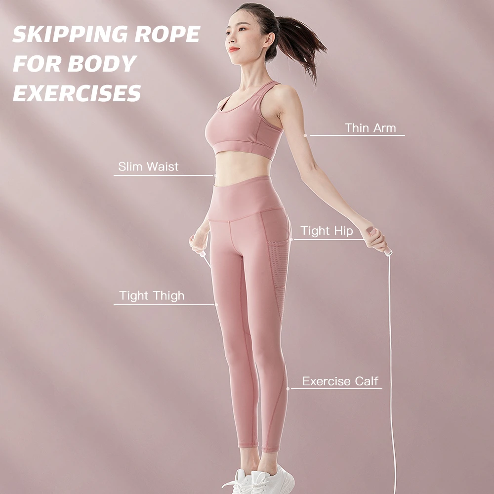 

Portable 9.8ft Skipping Rope Children Adults Cordless Jumping Rope Ropeless Skipping Rope for Training Fitness Slimming Tools