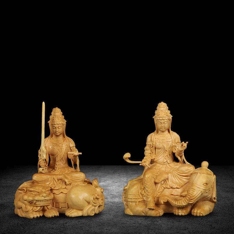

Деревянная статуя Будды Manjushri, 11 см, скульптура Будды, Бог богатства, рукоделие, украшение ручной работы, резьба, домашний декор, украшения дл...