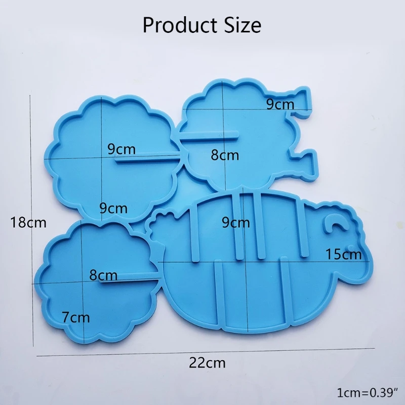 

Diy Crystal Tea Tray Mold Sheep-shaped Epoxy Resin Storage Rack Mold Suitable for Home Decoration Table Wine Tray