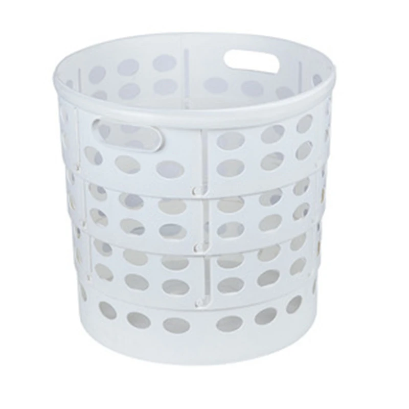 

Plastic Laundry Basket, Large Bathroom Clothes and Toy Storage Basket,Folding Laundry Hamper, Household Laundry Hamper