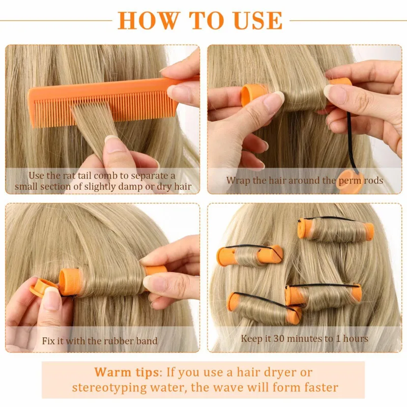 Бигуди для завивки волос с крышкой 10 шт. | Красота и здоровье