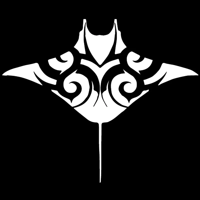 Volkrays креативные автомобильные стикеры Manta Ray Fish Sea Life Seashore Ocean Beach светоотражающая