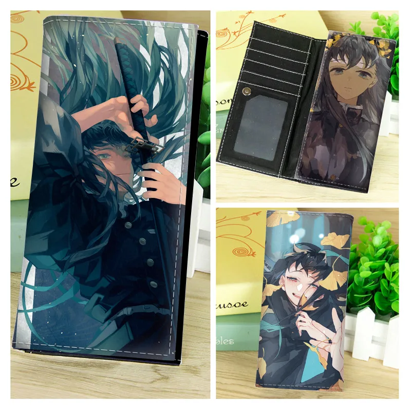 Demon Slayer Kimetsu no Yaiba Kamado Tanjirou Nezuko Длинный кошелек для косплея из искусственной кожи