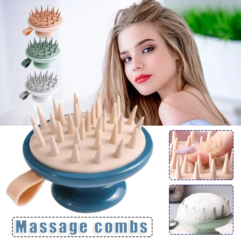

Escalp Hair Massage Brush for Dry/Wet Use Haircare Comb Scalp Massager Handheld Comb SUB Sale