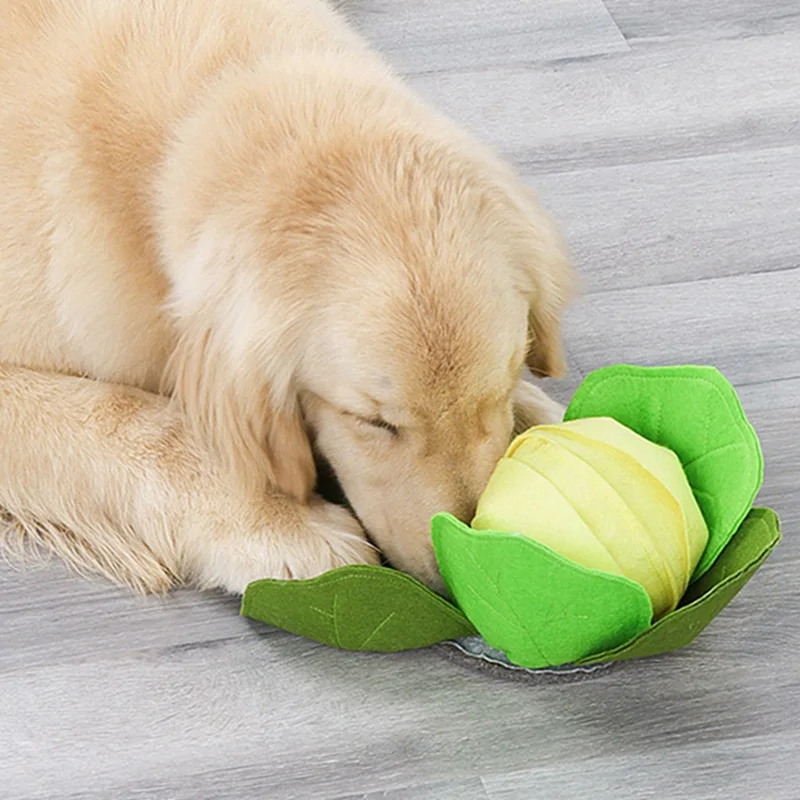 Pet Еда запах мяч интерактивный плюшевый игрушки для собак Pad Моющиеся