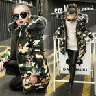 Модные зимние куртки, пальто для девочек, детская одежда, куртки для девочек с длинным рукавом, Детская верхняя одежда