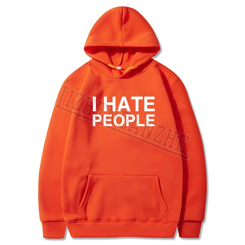 Мужские толстовки с капюшоном s I Hate People Funny Antisocial мужские Мужская толстовка топы