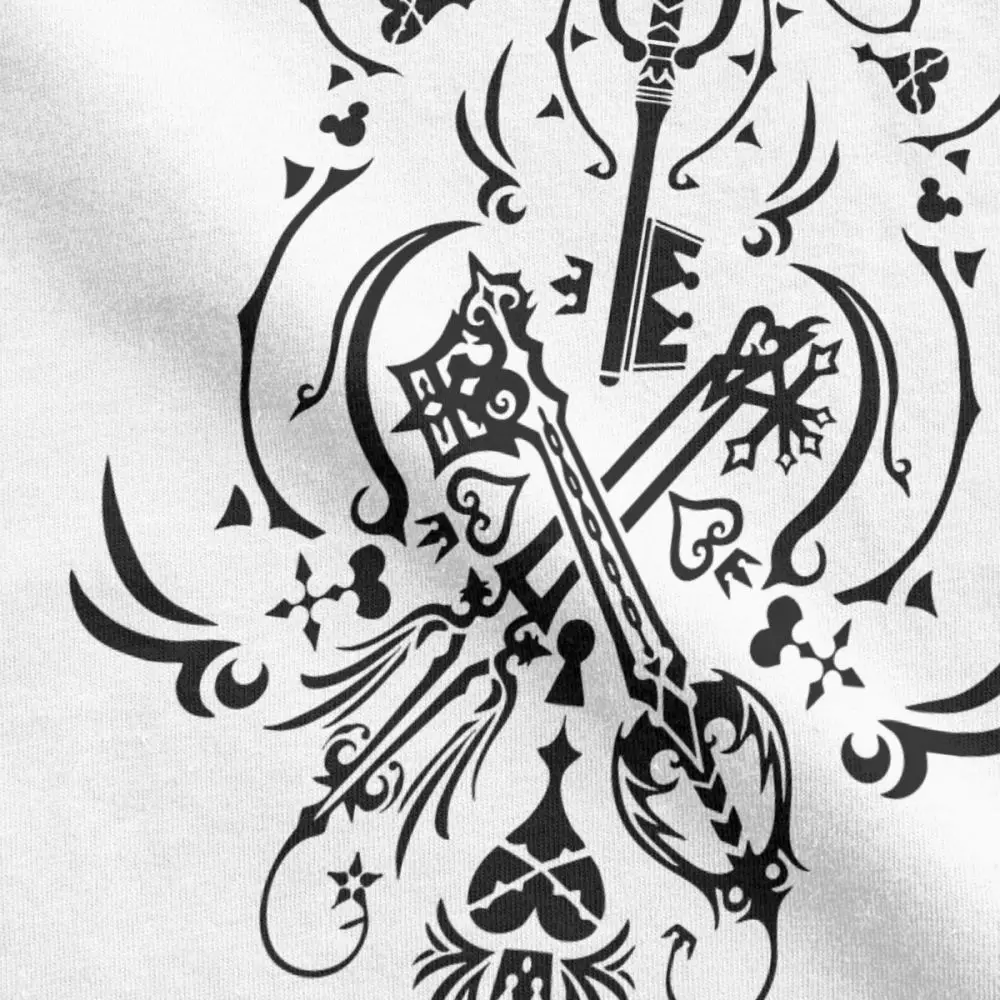 Королевство Сердца забавная футболка для мужчин Keyblade Sora короткий рукав одежда