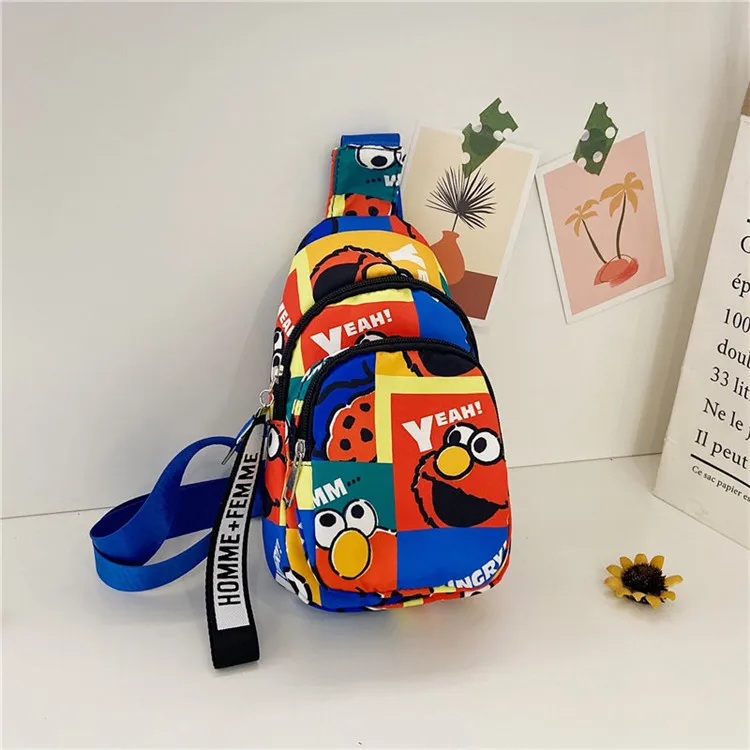 

LISM Sesame Street GZ367 Fashion Anime Shoulder Bag Cartoon Handbag Casual Shopping Kids Bags Children Gift