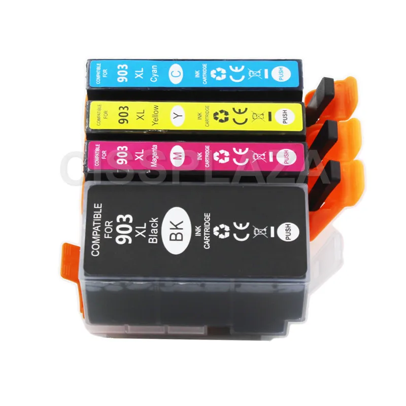 CISSPLAZA Новый 4 шт. чернильный картридж совместимый для hp 903 (для HP907) XL Officejet Pro 6950 6960