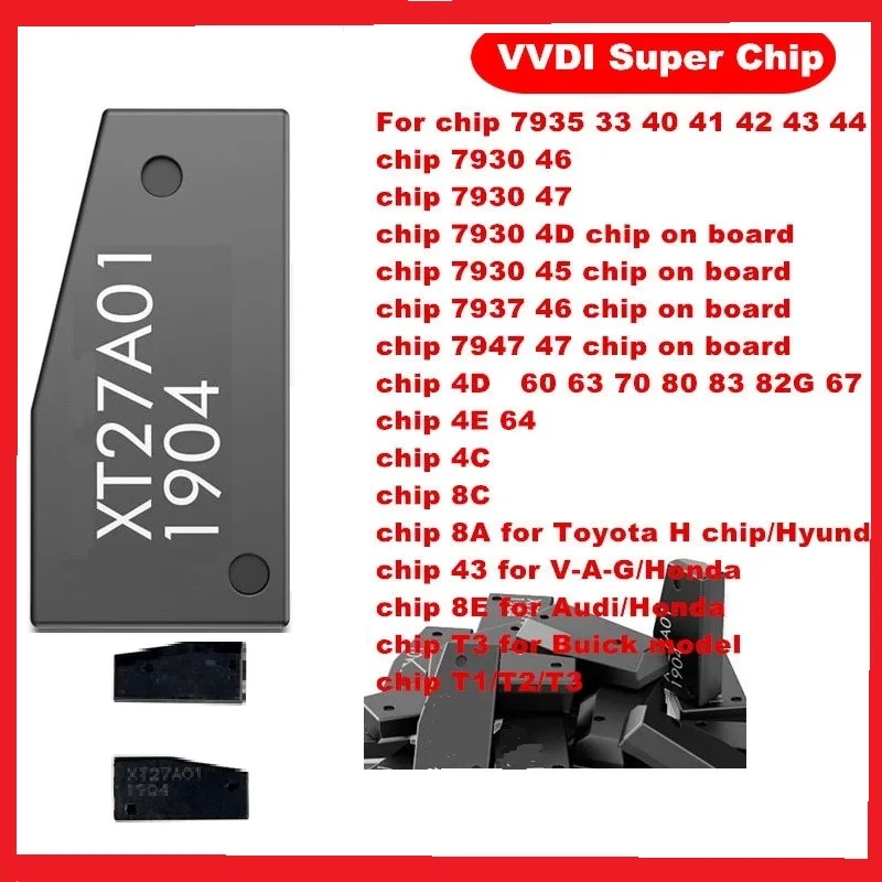 Транспондер VVDI Super Chip для 7936(ID46) 7937 7938(ID47) 7939(ID49) 7946 7947 48 4C 4D(ID60 63 70 83G) 4E(ID64) 8A(H) 8C