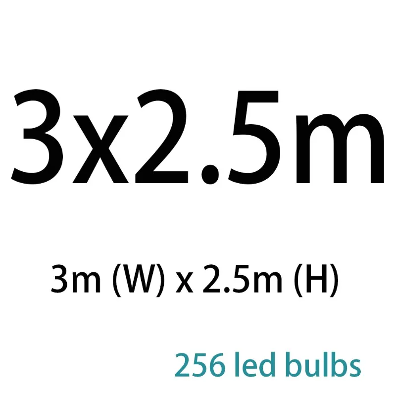 3x2/4x2/6x3 м светодиодный Сказочный Гирлянда-сосулька, Рождественский светодиодный гирлянда для свадебной вечеринки, гирлянда для наружной занавески, домашний декор - Испускаемый цвет: x