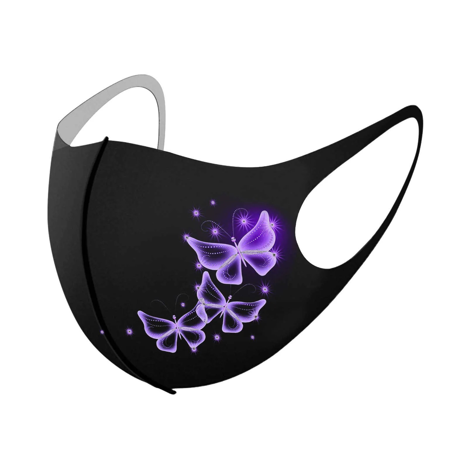 Моющаяся многоразовая Маска для лица Pm2.5 черная рта Хэллоуина косплея