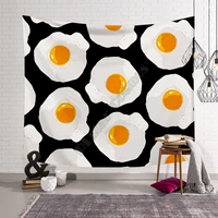 delicious food eggs tapestry 3d printed tapestrying rectangular home decor wall hanging 02
