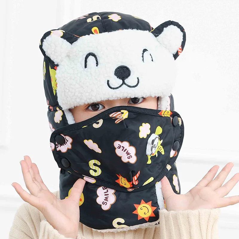 Шапка бомбер для мальчиков и девочек хлопок цвет в ассортименте 1 шт|Шапки