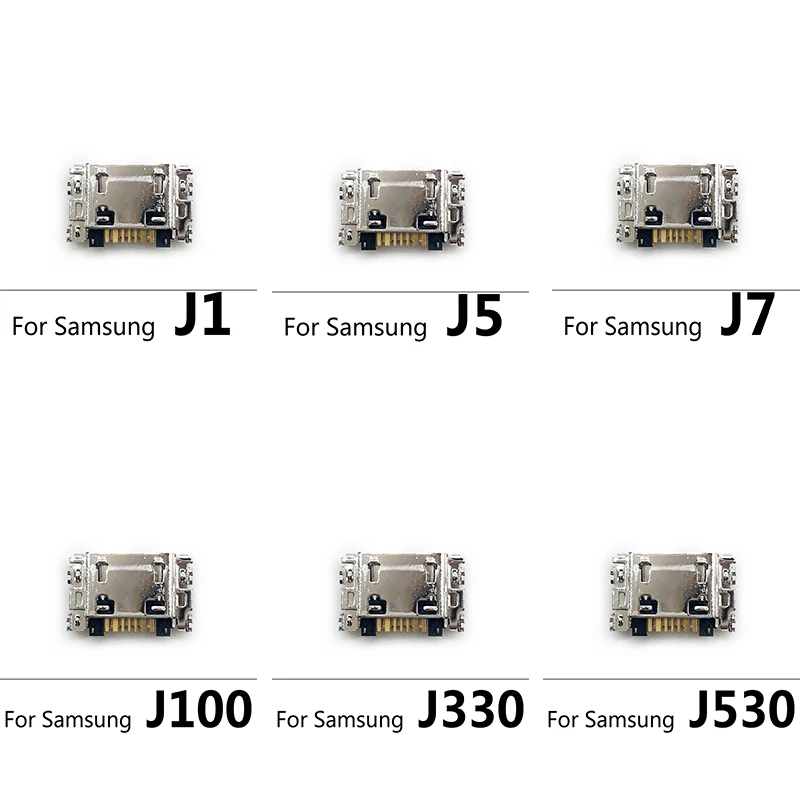 

2 шт., USB-разъём для зарядки микрофона, гибкий кабель, запасные части для Samsung J5 J7 J330 J530 J730 J1 J100 J500