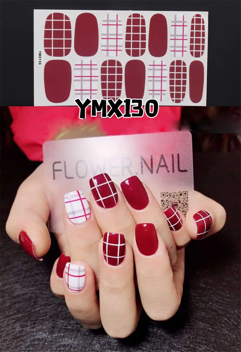 3D плед Снеговик Наклейки для ногтей самоклеющиеся черно белые DIY наклейки Советы