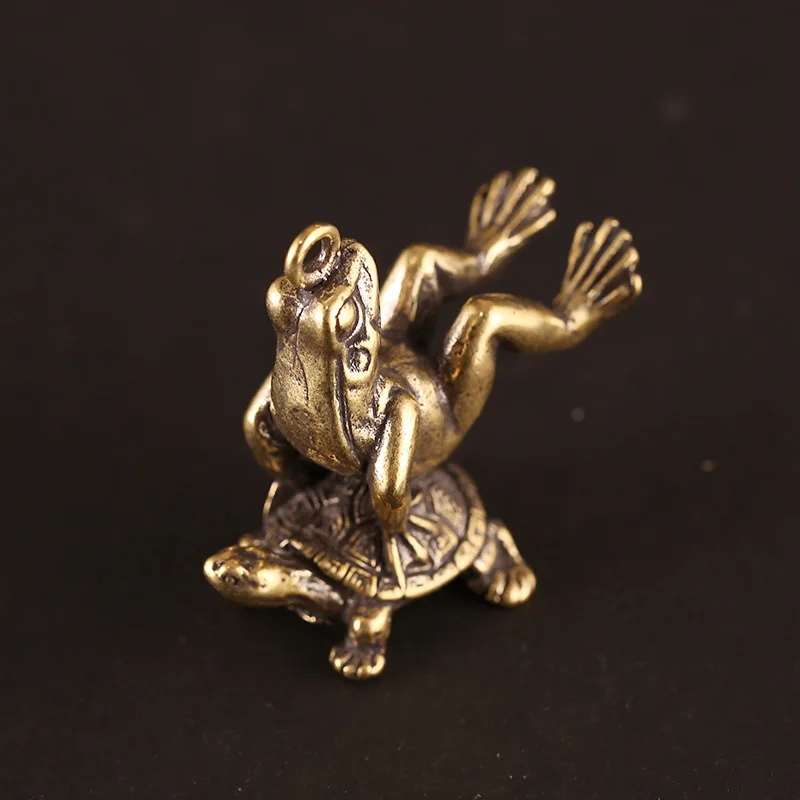 Медная черепаха переносной ключ в форме лягушки цепочка подвески украшения