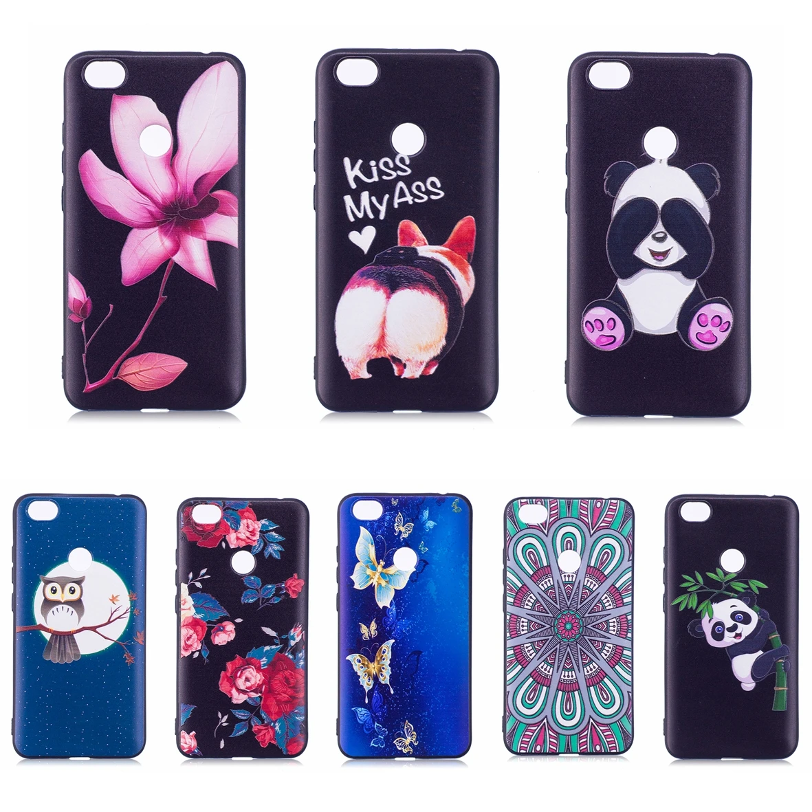 Case For Xiaomi Mi Redmi Note 5A 5 A Soft TPU Silicone Protector Back Cover Coque Note5A Animal Patterned Phone Cases |