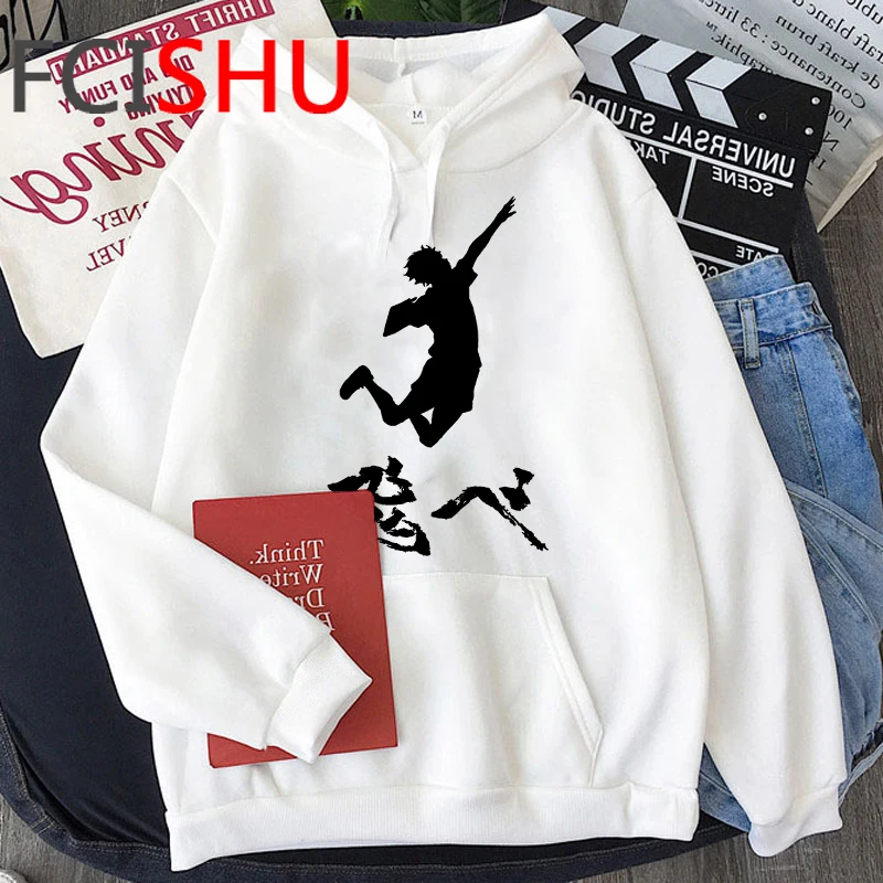 

Haikyuu Karasuno Fly High hoodies male graphic Korea 2021 Oversized men pullover hoody grunge