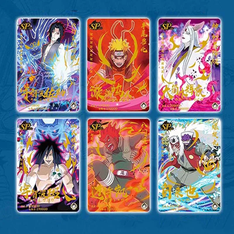 Narutoed-Cartas de papel de cartas para ni&ntilde;os, juego de cartas de un juego, perif&eacute;rico de anim&eacute;, colecci&oacute;n de personajes, regalo para chico-2