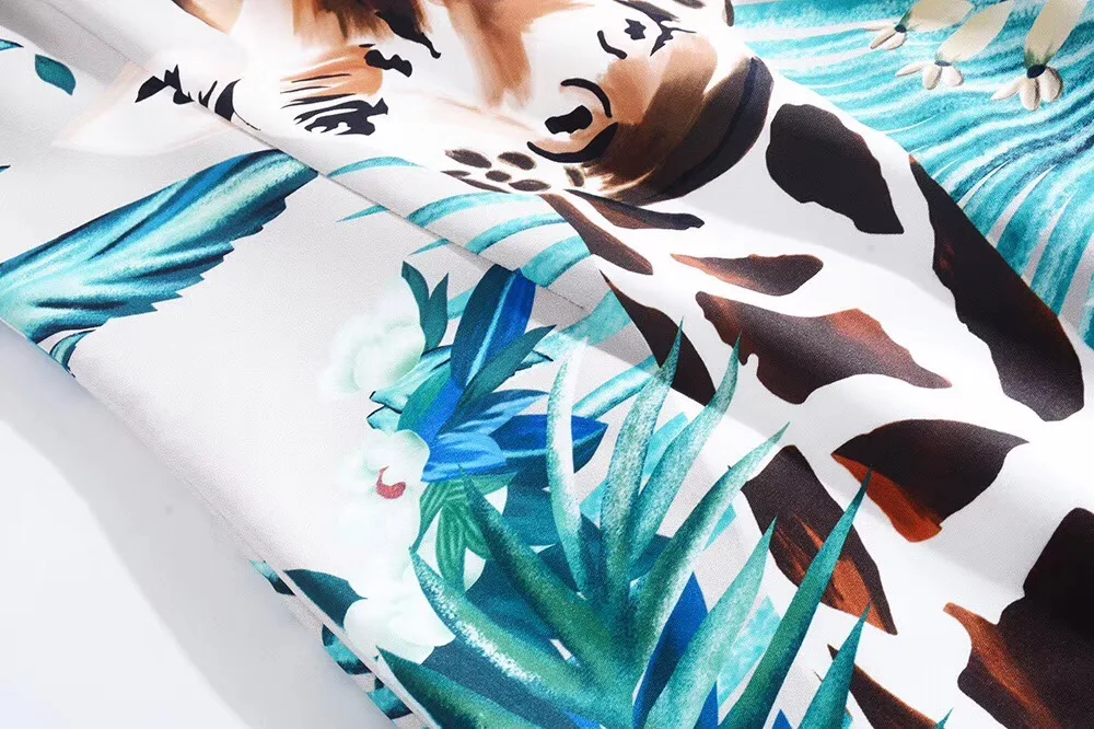 Европейская и американская женская одежда весна 2020 Новый Стиль Жираф мультфильм