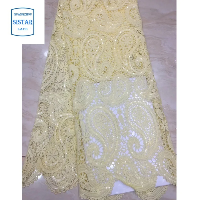 100% Cotton Swiss Voile Lace Nigerian lace fabric 2020 African Fabric With Sequins For Wedding Dress 5 yard | Аксессуары для