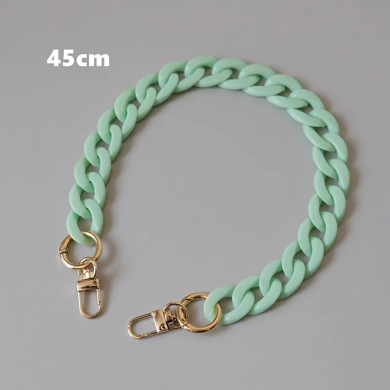 

Resin Handbag Chain White Red Purple Green Candy Color Shoulder Bag Clutch Bags Chain Vintage Multicolor Bag Accessory Parts