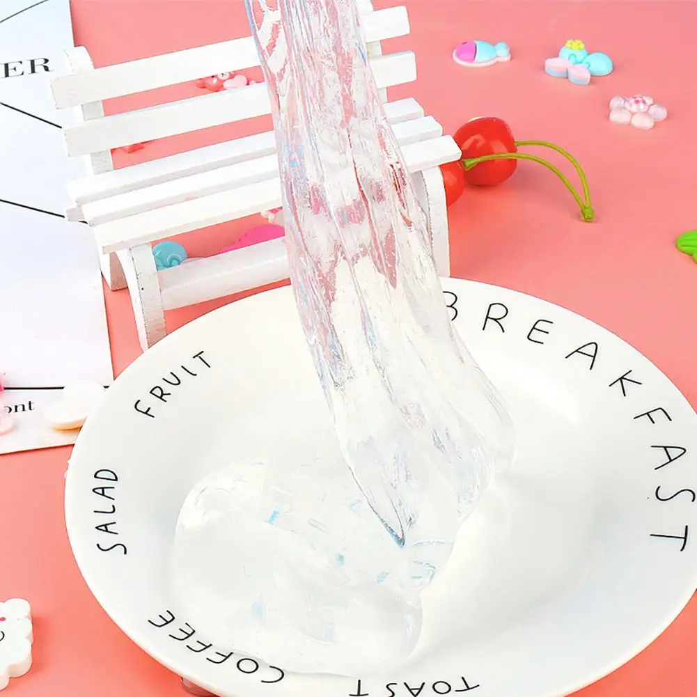 Plastilina de colores para ni&ntilde;os, arcilla polim&eacute;rica transparente para aliviar el estr&eacute;s, juguete antiestr&eacute;s para apretar a mano-1