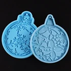 Рождественская декоративная подвеска-брелок, форма из смолы, Рождественский шар, Хрустальная эпоксидная смола, товары для рукоделия, глиняные формы