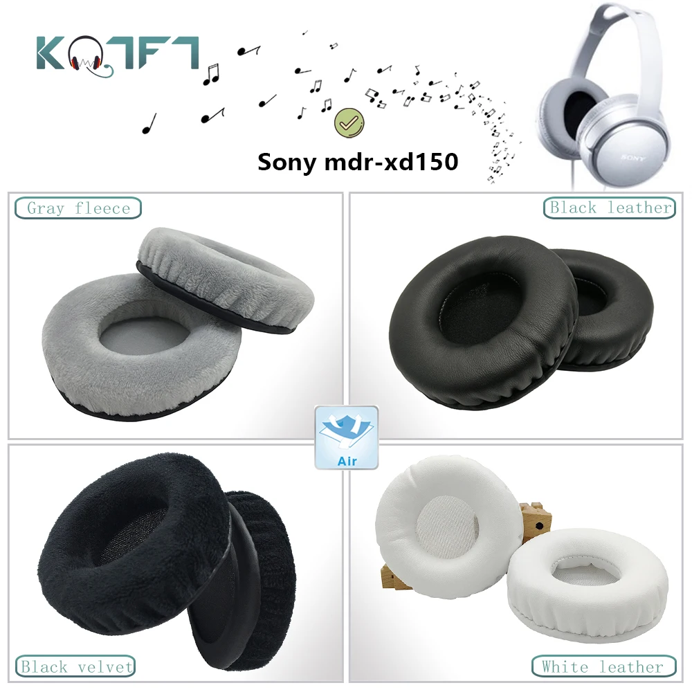 Круглые амбушюры KQTFT 1 пара сменных для гарнитуры Sony mdr-xd150, подушки для наушников, чехлы для подушек