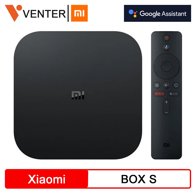 Глобальная версия Xiaomi Mi Box S 4K HDR Android TV 8.1 Ultra HD 2G 8G WI-FI Google Cast Netflix IPTV-приставка 4 Media