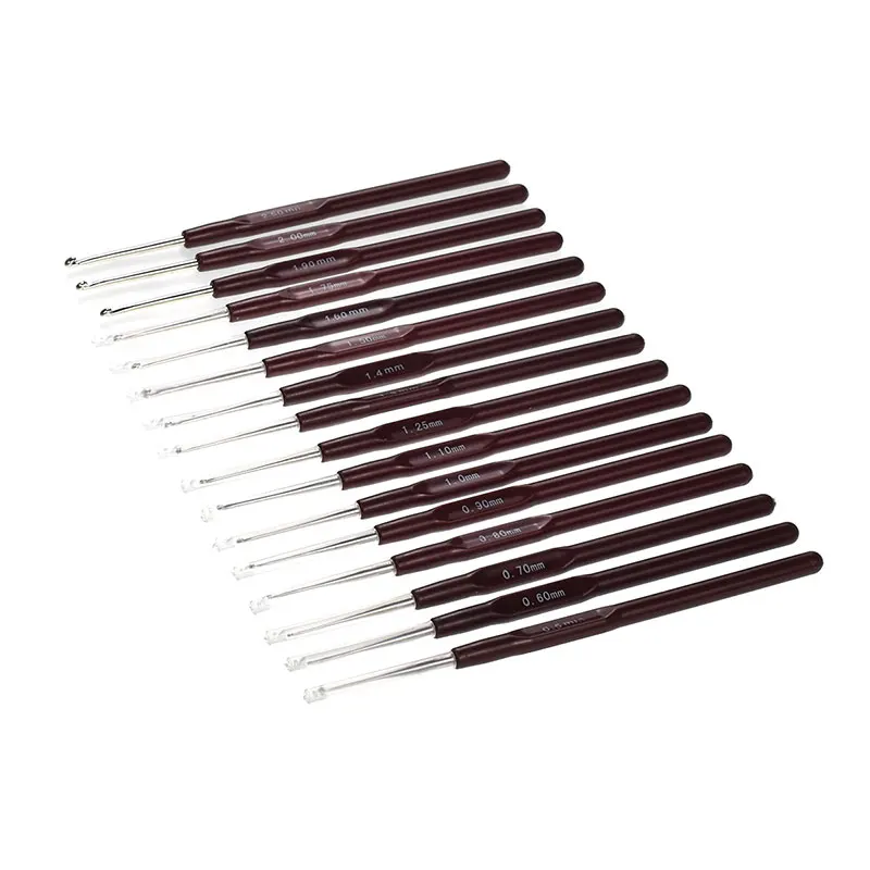 Набор крючков для вязания сделай сам 16 шт./лот 0 5-2 5 мм | Дом и сад