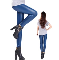 new women legging faux leather casual stretch leggings high elastic sexy pants leggins lady skinny pants