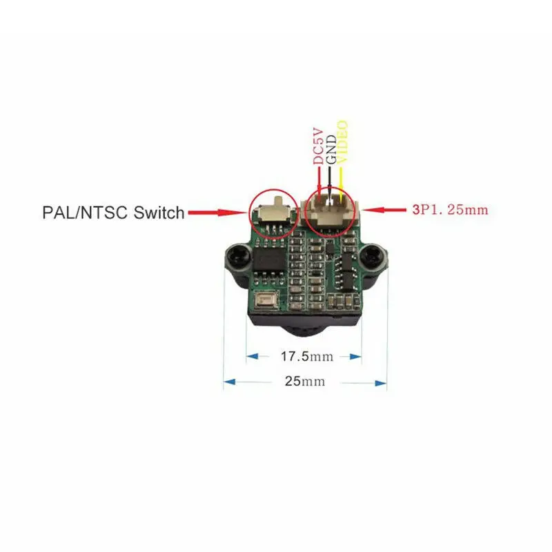 Мини 5,8G FPV приемник UVC видео нисходящий OTG VR Android телефон+ TS5828L 600 мВт передатчик+ CMOS 1000TVL 2,8 мм FPV камера