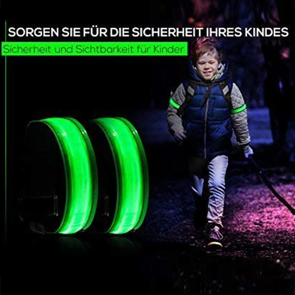 

Светящийся светодиодный светящийся наружный ремень для ночного бега с USB-зарядкой, 1 шт.