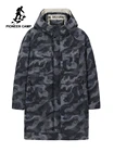 Пионерский лагерь, зимний пуховик, мужская длинная камуфляжная уличная одежда с капюшоном, Повседневная модная пуховая куртка, мужское пальто, айр903499