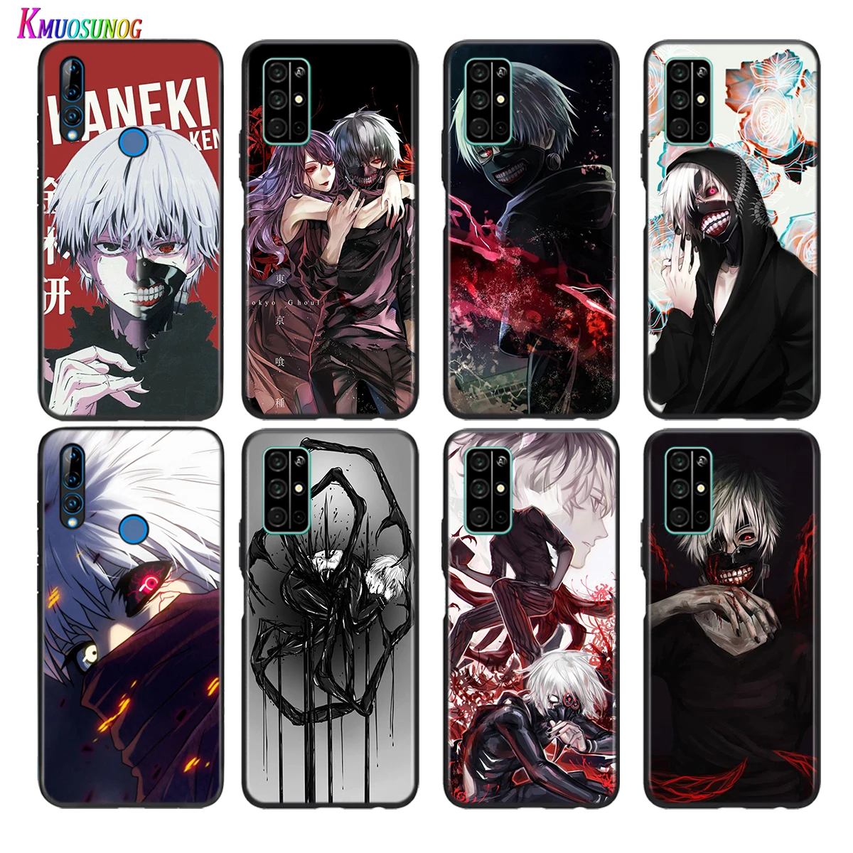 

Soft Black Cover Tokyo Ghouls Ainme For Honor 30 30S V30 V20 9N 9S 9A 9C 20S 20E X10 20 7C Lite Pro Plus Phone Case