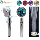 Вращающаяся на 360  душевая лейка, проекционная Лейка для душа с маленьким вентилятором, ручная Лейка для душа, аксессуары для ванной комнаты