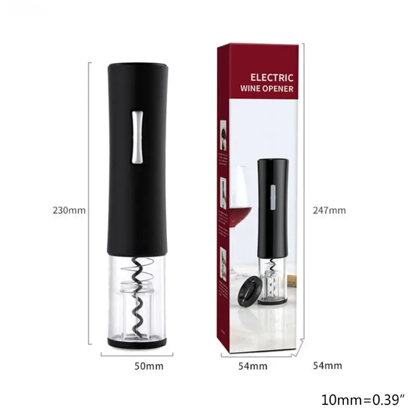 

Practical Electric Smart Automatic Wine Bottle Opener Handhold Corkscrew Cordless Easy Operation Kit with Foil Cutter