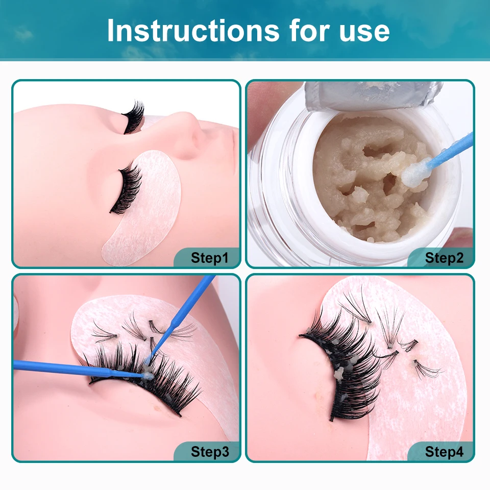 NEWCOME крем для удаления клея ресниц 5g/10 г не раздражает Профессиональные Накладные