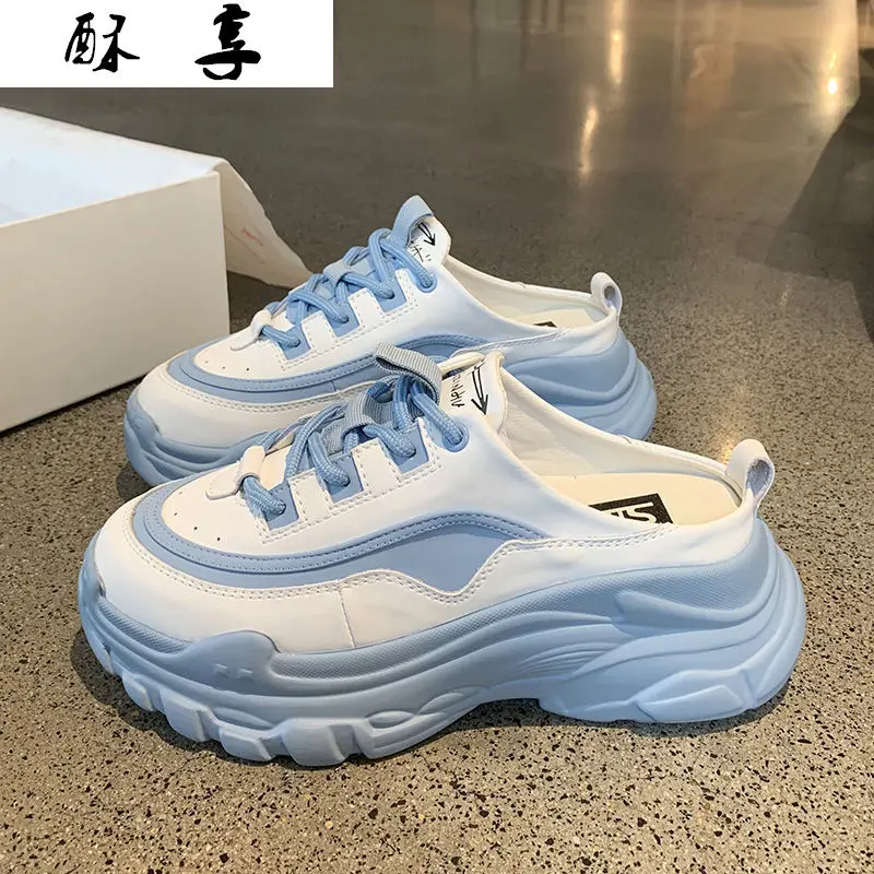 

Spring Casual Shoes Women's Half-drag Fashion Women Shoes Lazy Shoes Shoes for Women Sneakers Platform Shoes Zapatos De Mujer
