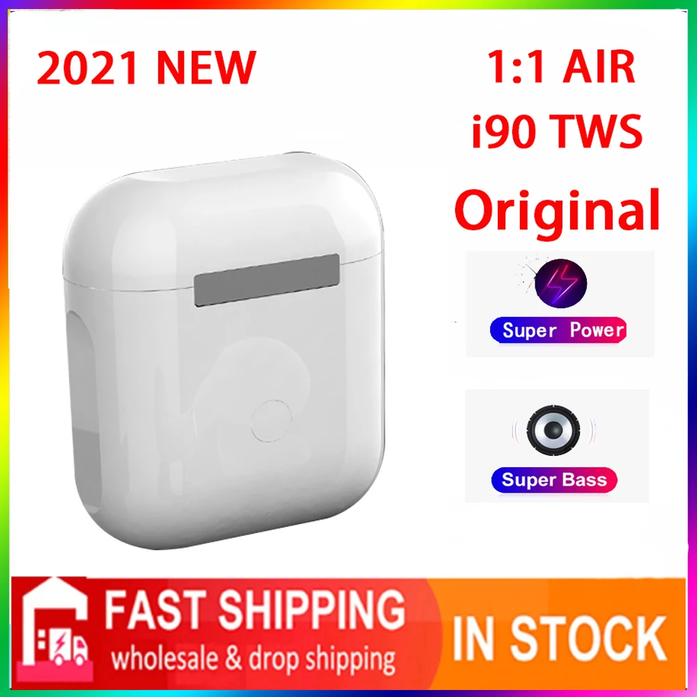 

2021 Original i90 TWS Wireless Earphone Rename Bluetooth 5.0 Super Earbuds PKi7 i9 i11 i12 i14 i15 i16 i18 i30 i1000 90 PRO