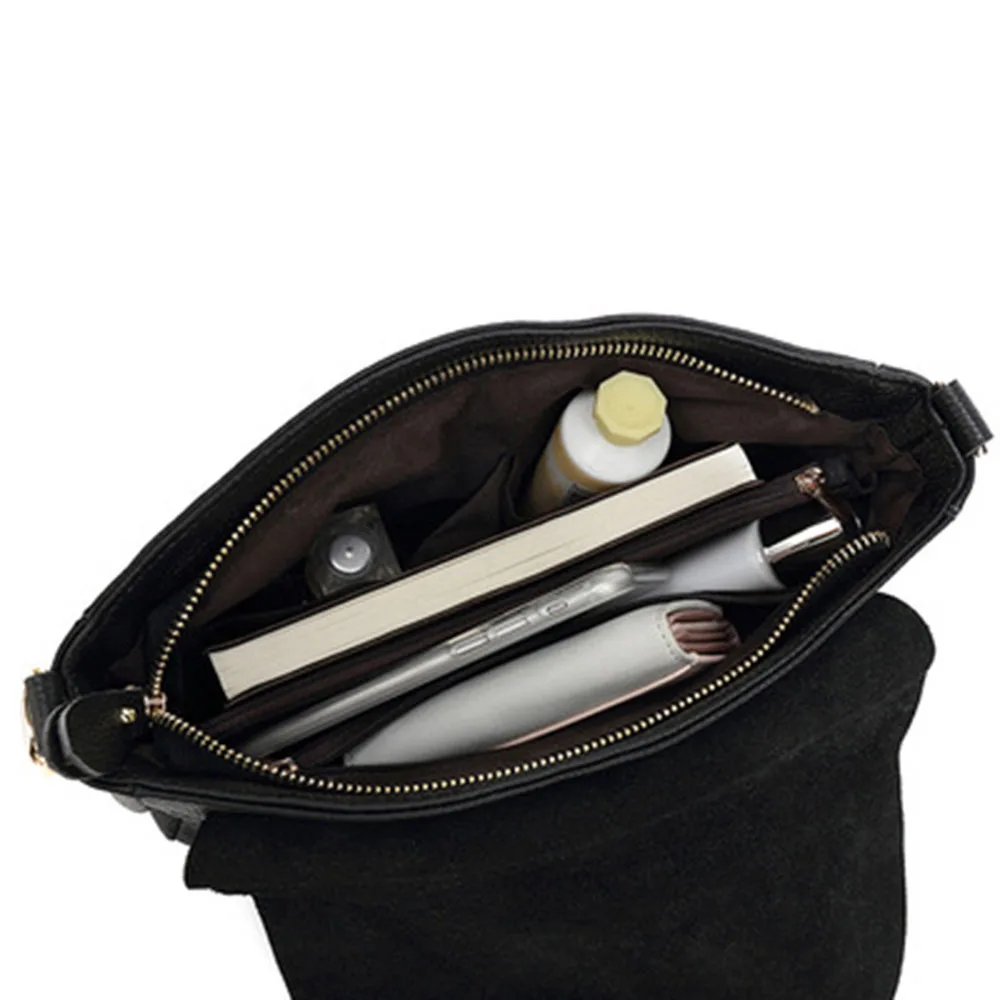 

The first layer of cowhide leather handbags 2021 new fashion simple one-shoulder messenger small bag casual lady all-match bag